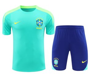 2024 Brazil pre-match training Light Blue Shirt+Shorts 1:1 Thai Quality