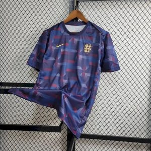 2024 England pre-match training Blue Soccer Jersey 1:1 Thai Quality