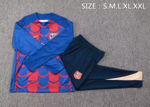 2024/2025 Barcelona Half-Pull Training Suit Red-Blue Football Shirt 1:1 Thai Quality