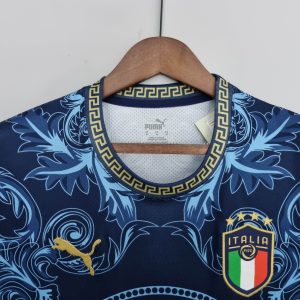 2022 Italy Commemorative Edition Blue Soccer Shirt