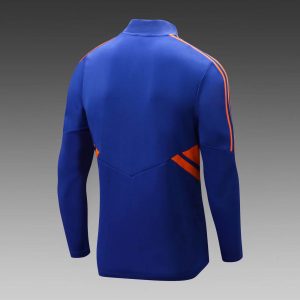 2022/2023 Lyon Half-Pull Training Suit Blue Football Shirt