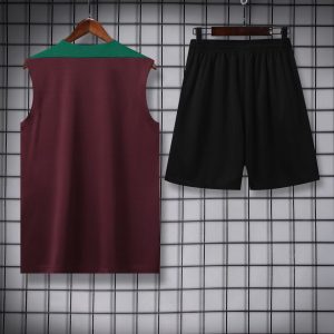 2024/2025 Psg Paris Saint-Germain pre-match training Wine Red Jersey+Shorts 1:1 Thai Quality