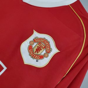 2006-2007 Retro Long Sleeve Manchester United Home Football Shirt 1:1 Thai Quality