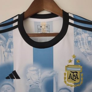 2022 Argentina Home Champion Commemorative Edition Jersey