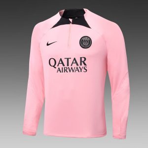 2022/2023 Psg Paris Saint-Germain Half-Pull Training Suit Pink