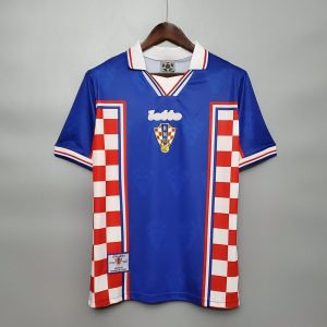 1998 Retro FIFA World Cup Croatia Away Soccer Shirt 1:1 Thai Quality