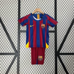 2005/2006 Retro Kids Size Barcelona Home Football Shirt  1:1 Thai Quality