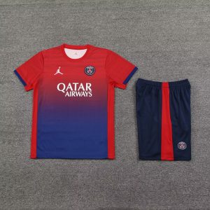 2024/2025 Psg Paris Saint-Germain pre-match training Red-Blue Shirt+Shorts 1:1 Thai Quality