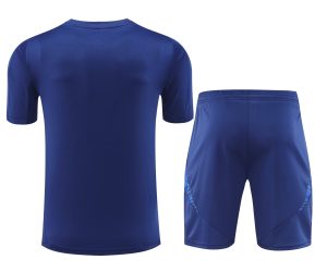 2024 Italy Pre-match training Blue Shirt+Shorts 1:1 Thai Quality