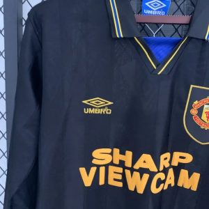 1993/1994 Retro Long Sleeve Manchester United Away Football Shirt 1:1 Thai Quality