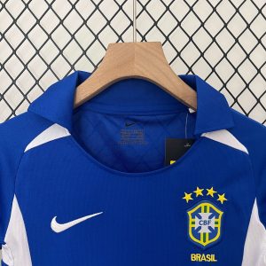 2002 Retro Kids Size Brazil Away Soccer Jersey