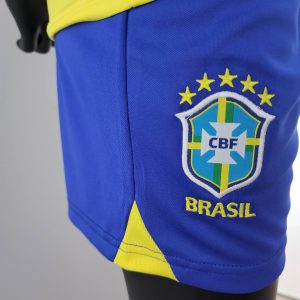 2022 World Cup Brazil Home Soccer Jersey Kids Size