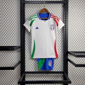 2024 Kids Size Italy Away Soccer Shirt  1:1 Thai Quality