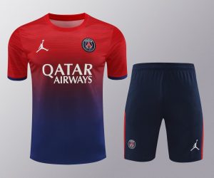 2024/2025 Psg Paris Saint-Germain pre-match training Red-Blue Shirt+Shorts 1:1 Thai Quality