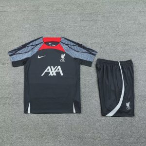 2024/2025 Liverpool Pre-match Training Black Shirt+Shorts  1:1 Thai Quality