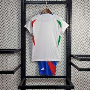 2024 Kids Size Italy Away Soccer Shirt  1:1 Thai Quality