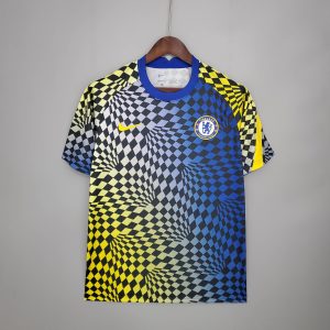 2021-2022 Chelsea Training Suit Blue And Yellow