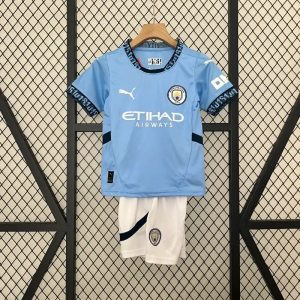 2024/2025 Kids Size Manchester City Home Football Shirt 1:1 Thai Quality