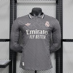 2024/2025 Long Sleeve Player Version Real Madrid Third Away Football Shirt 1:1 Thai Quality