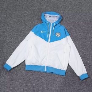 Retro Manchester City Windbreaker Blue Jersey