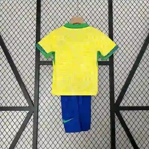 2024 Kids Size Brazil Home Soccer Jersey