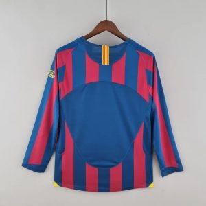 2005/2006 Retro Long Sleeve Barcelona Home Football Shirt 1:1 Thai Quality