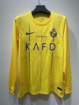 2023/2024 Long Sleeves Al-Nassr Home Football Shirt