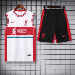 2024/2025 Liverpool Pre-match Training Whirt-Red Jersey+Shorts  1:1 Thai Quality