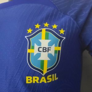 2022 FIFA World Cup Long Sleeve Player Version Brazil Away Soccer Jersey