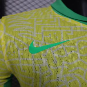 2024 Long Sleeve Player Version Brazil Home Football Shirt 1:1 Thai Quality