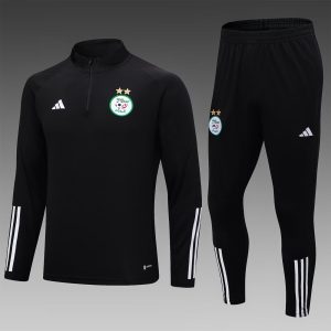 2023/2024 Algeria Half-Pull Training Suit Black Shirt