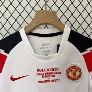 2010/2011 Retro Kids Size Manchester United Away Football Shirt 1:1 Thai Quality