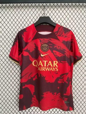 2024/2025 Psg Paris Saint-Germain Training Wear Red Football Shirt 1:1 Thai Quality