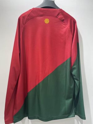 2022 FIFA World Cup Long Sleeves Portugal Home Football Shirt