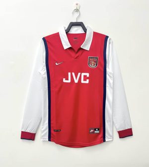 1998/1999 Retro Long Sleeve Arsenal Home Football Shirt 1:1 Thai Quality