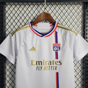 2023/2024 Kids Size Lyon Home Football Shirt