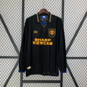 1993/1994 Retro Long Sleeve Manchester United Away Football Shirt 1:1 Thai Quality