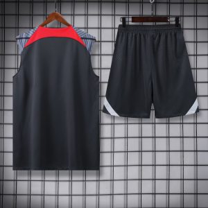 2024/2025 Liverpool Pre-match Training Black Jersey+Shorts  1:1 Thai Quality