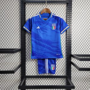 2023 Italy Home Soccer Shirt Kids Size