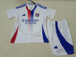 2024/2025 Kids Size Lyon Home Football Shirt 1:1 Thai Quality