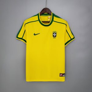 1998 Retro Brazil Soccer Jersey Home