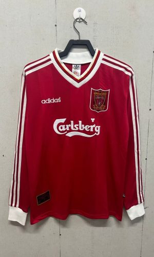 1995/1996 Retro Long Sleeve Liverpool Home Football Shirt 1:1 Thai Quality