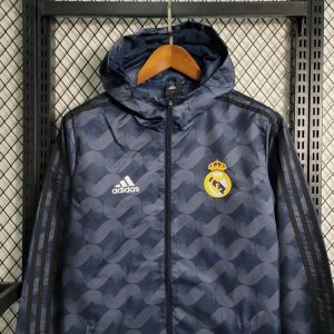 2023/2024 Real Madrid Windbreaker Black