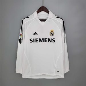 2005/2006 Retro Long Sleeve Real Madrid Away Football Shirt