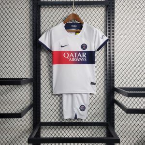 2023/2024 Psg Paris Saint-Germain Away Foowaytball Shirt 1:1 Thai Quality Kids Size