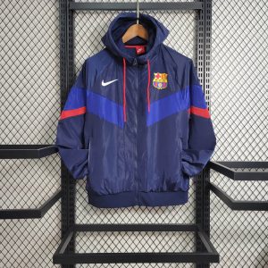 2023/2024 Barcelona Windbreaker Blue Jersey