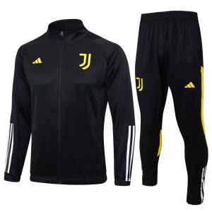 2023/2024 Juventus Long Zipped Jacket Black Soccer Jersey 1:1 Thai Quality