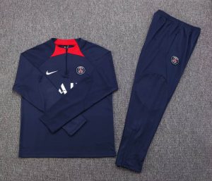 2022/2023 Psg Paris Saint-Germain Half-Pull Training Suit Royal Blue