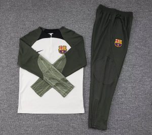 2023/2024 Barcelona Half-Pull Training Suit Grey Jersey