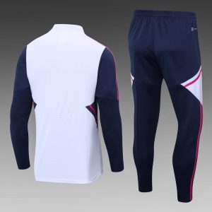 2022/2023 Arsenal Half-Pull Training Suit White Football Shirt 1:1 Thai Quality